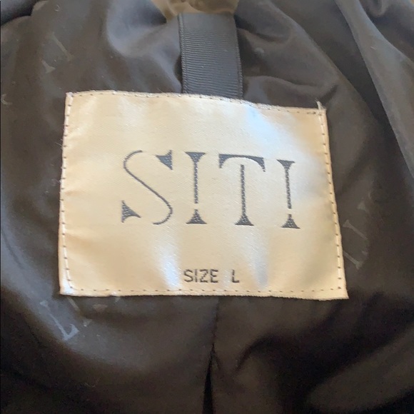 Army green down filled puffy coat - Picture 3 of 6